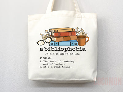 Book Lovers Tote School Bag Gift for Book Lover Gift For Bookworms Gift For Teachers Readers' Tote Library Tote Shopper Women's Tote for Her