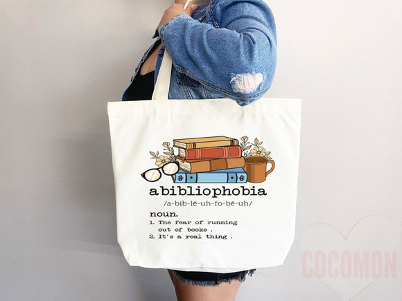 Book Lovers Tote School Bag Gift for Book Lover Gift For Bookworms Gift For Teachers Readers' Tote Library Tote Shopper Women's Tote for Her