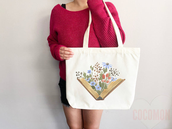 Book Lovers Tote School Bag Gift for Book Lover Gift For Bookworms Gift For Teachers Readers' Tote Library Tote Shopper Women's Tote for Her