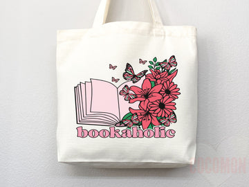 Book Lovers Tote School Bag Gift for Book Lover Gift For Bookworms Gift For Teachers Readers' Tote Library Tote Shopper Women's Tote for Her