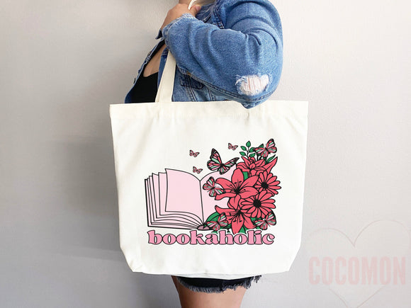 Book Lovers Tote School Bag Gift for Book Lover Gift For Bookworms Gift For Teachers Readers' Tote Library Tote Shopper Women's Tote for Her