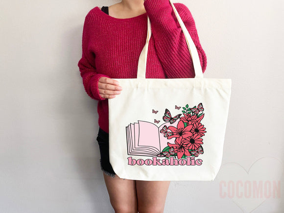 Book Lovers Tote School Bag Gift for Book Lover Gift For Bookworms Gift For Teachers Readers' Tote Library Tote Shopper Women's Tote for Her