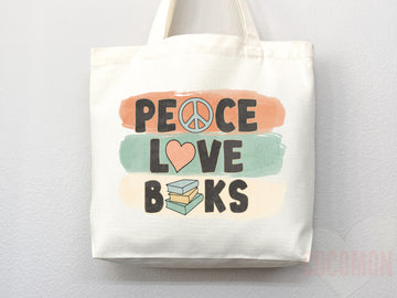 Book Lovers Tote School Bag Gift for Book Lover Gift For Bookworms Gift For Teachers Readers' Tote Library Tote Shopper Women's Tote for Her