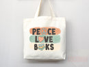 Book Lovers Tote School Bag Gift for Book Lover Gift For Bookworms Gift For Teachers Readers' Tote Library Tote Shopper Women's Tote for Her