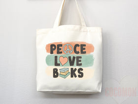 Book Lovers Tote School Bag Gift for Book Lover Gift For Bookworms Gift For Teachers Readers' Tote Library Tote Shopper Women's Tote for Her