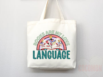 Book Lovers Tote School Bag Gift for Book Lover Gift For Bookworms Gift For Teachers Readers' Tote Library Tote Shopper Women's Tote for Her