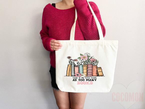 Book Lovers Tote School Bag Gift for Book Lover Gift For Bookworms Gift For Teachers Readers' Tote Library Tote Shopper Women's Tote for Her