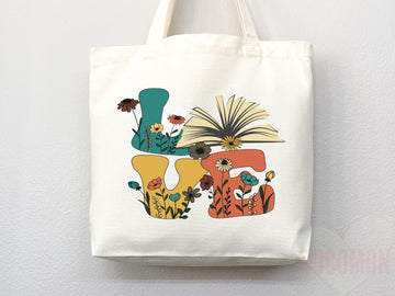 Book Lovers Tote School Bag Gift for Book Lover Gift For Bookworms Gift For Teachers Readers' Tote Library Tote Shopper Women's Tote for Her