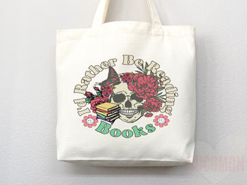 Book Lovers Tote School Bag Gift for Book Lover Gift For Bookworms Gift For Teachers Readers' Tote Library Tote Shopper Women's Tote for Her