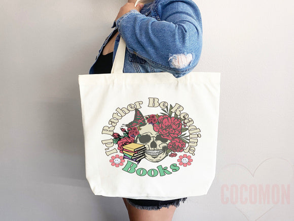 Book Lovers Tote School Bag Gift for Book Lover Gift For Bookworms Gift For Teachers Readers' Tote Library Tote Shopper Women's Tote for Her