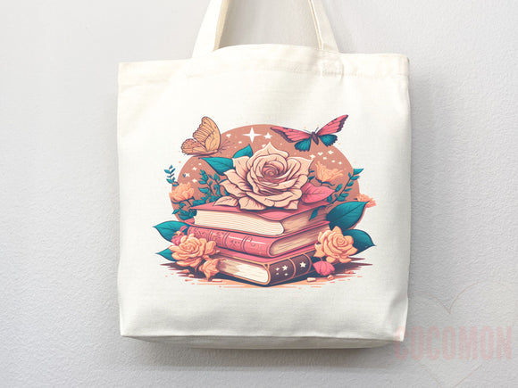 Book Lovers Tote School Bag Gift for Book Lover Gift For Bookworms Gift For Teachers Readers' Tote Library Tote Shopper Women's Tote for Her