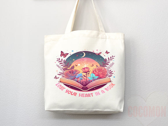 Book Lovers Tote School Bag Gift for Book Lover Gift For Bookworms Gift For Teachers Readers' Tote Library Tote Shopper Women's Tote for Her