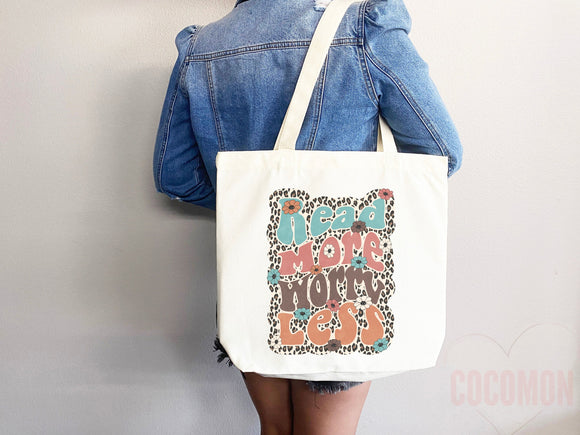 Book Lovers Tote School Bag Gift for Book Lover Gift For Bookworms Gift For Teachers Readers' Tote Library Tote Shopper Women's Tote for Her
