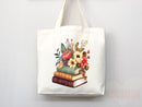 Book Lovers Tote School Bag Gift for Book Lover Gift For Bookworms Gift For Teachers Readers' Tote Library Tote Shopper Women's Tote for Her