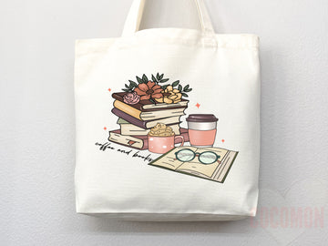 Book Lovers Tote School Bag Gift for Book Lover Gift For Bookworms Gift For Teachers Readers' Tote Library Tote Shopper Women's Tote for Her