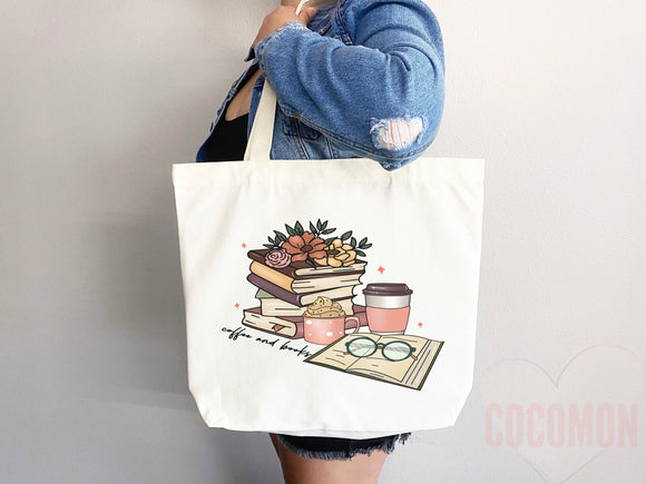 Book Lovers Tote School Bag Gift for Book Lover Gift For Bookworms Gift For Teachers Readers' Tote Library Tote Shopper Women's Tote for Her