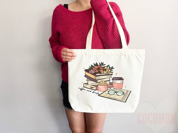 Book Lovers Tote School Bag Gift for Book Lover Gift For Bookworms Gift For Teachers Readers' Tote Library Tote Shopper Women's Tote for Her