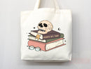 Book Lovers Tote School Bag Gift for Book Lover Gift For Bookworms Gift For Teachers Readers' Tote Library Tote Shopper Women's Tote for Her