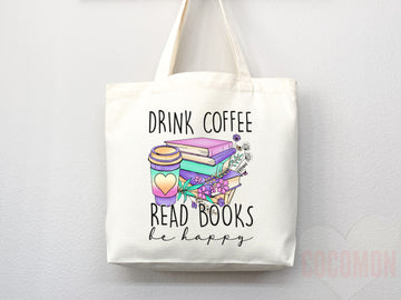 Book Lovers Tote School Bag Gift for Book Lover Gift For Bookworms Gift For Teachers Readers' Tote Library Tote Shopper Women's Tote for Her