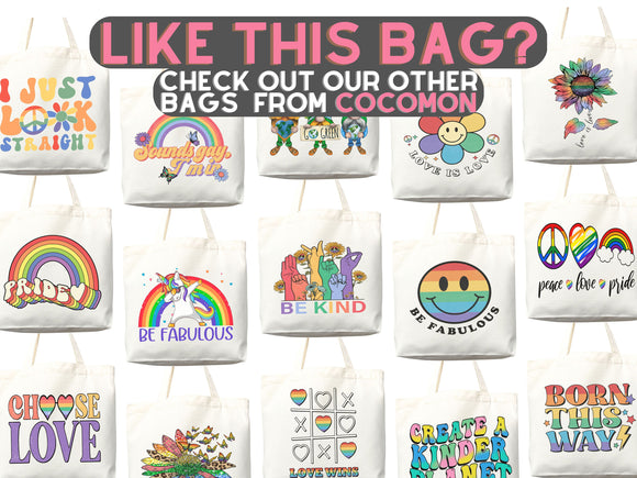 Pride Tote Bag LGBT Pride Tote LGBTQ Pride Bag Gift for Her Trans Pride Tote Shopper Women's Tote Lesbian Pride Gift Gay Pride Cute Tote Bag