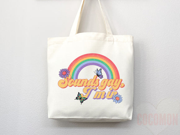 Pride Tote Bag LGBT Pride Tote LGBTQ Pride Bag Gift for Her Trans Pride Tote Shopper Women's Tote Lesbian Pride Gift Gay Pride Cute Tote Bag