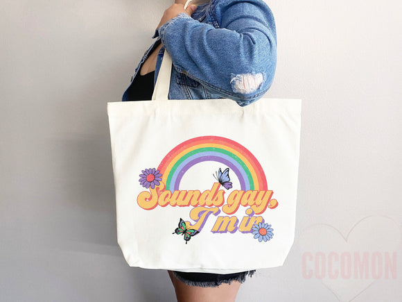 Pride Tote Bag LGBT Pride Tote LGBTQ Pride Bag Gift for Her Trans Pride Tote Shopper Women's Tote Lesbian Pride Gift Gay Pride Cute Tote Bag