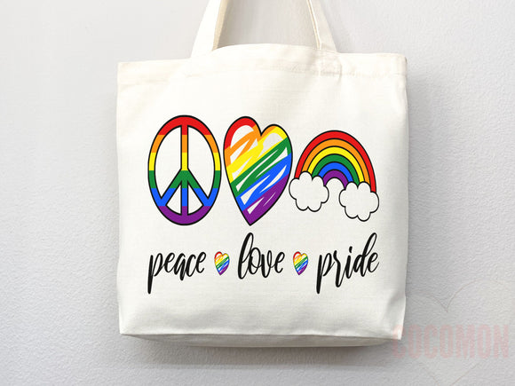 Pride Tote Bag LGBT Pride Tote LGBTQ Pride Bag Gift for Her Trans Pride Tote Shopper Women's Tote Lesbian Pride Gift Gay Pride Cute Tote Bag