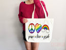 Pride Tote Bag LGBT Pride Tote LGBTQ Pride Bag Gift for Her Trans Pride Tote Shopper Women's Tote Lesbian Pride Gift Gay Pride Cute Tote Bag