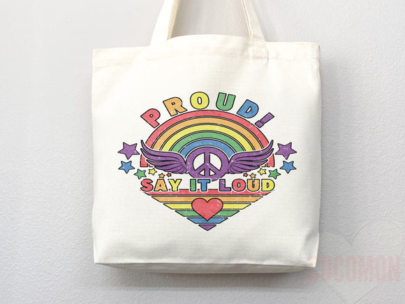 Pride Tote Bag LGBT Pride Tote LGBTQ Pride Bag Gift for Her Trans Pride Tote Shopper Women's Tote Lesbian Pride Gift Gay Pride Cute Tote Bag