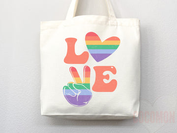 Pride Tote Bag LGBT Pride Tote LGBTQ Pride Bag Gift for Her Trans Pride Tote Shopper Women's Tote Lesbian Pride Gift Gay Pride Cute Tote Bag
