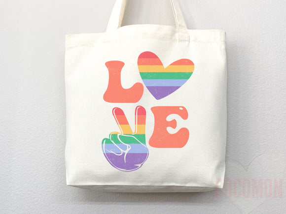 Pride Tote Bag LGBT Pride Tote LGBTQ Pride Bag Gift for Her Trans Pride Tote Shopper Women's Tote Lesbian Pride Gift Gay Pride Cute Tote Bag