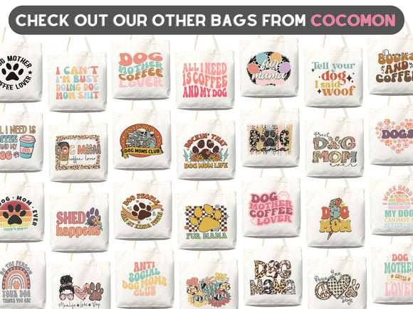 Dog Mom Tote Bag Coffee Lover Gift For Dog Mom Animal Lover Tote Shopper Dog Lover Bag New Dog Mom Gift for Her Puppy Mom Women's Tote Bag