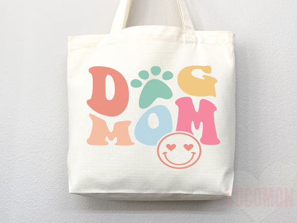Dog Mom Tote Bag Gift For Dog Mom Animal Lover Tote Shopper Dog Lover Bag New Dog Mom Gift for Her Puppy Mom Tote Shopper Women's Tote Bag
