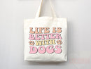 Dog Mom Tote Bag Gift For Dog Mom Animal Lover Tote Shopper Dog Lover Bag New Dog Mom Gift for Her Puppy Mom Tote Shopper Women's Tote Bag