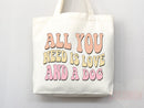 Dog Mom Tote Bag Gift For Dog Mom Animal Lover Tote Shopper Dog Lover Bag New Dog Mom Gift for Her Puppy Mom Tote Shopper Women's Tote Bag
