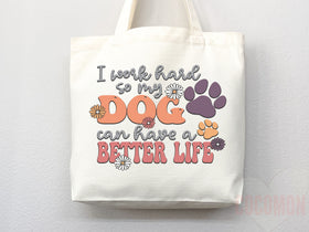 Dog Mom Tote Bag — Gift for Dog Lover (009)