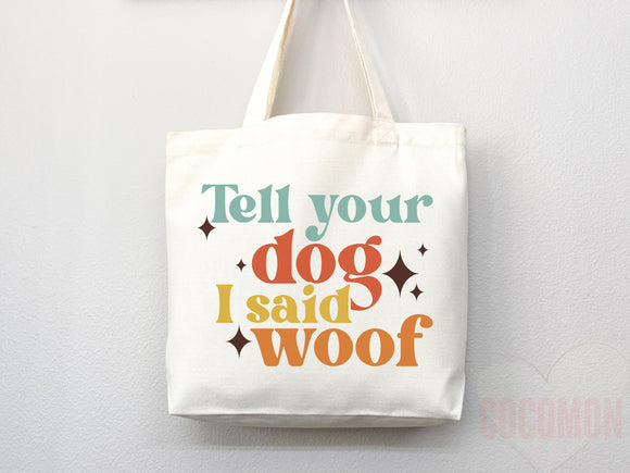 Dog Mom Tote Bag Gift For Dog Mom Animal Lover Tote Shopper Dog Lover Bag New Dog Mom Gift for Her Puppy Mom Tote Shopper Women's Tote Bag