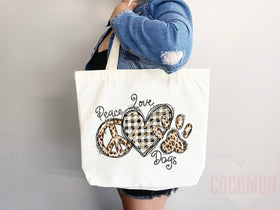 Dog Mom Tote Bag Gift For Dog Mom Animal Lover Tote Shopper Dog Lover Bag New Dog Mom Gift for Her Puppy Mom Tote Shopper Women's Tote Bag