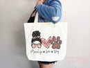 Dog Mom Tote Bag Gift For Dog Mom Animal Lover Tote Shopper Dog Lover Bag New Dog Mom Gift for Her Puppy Mom Tote Shopper Women's Tote Bag