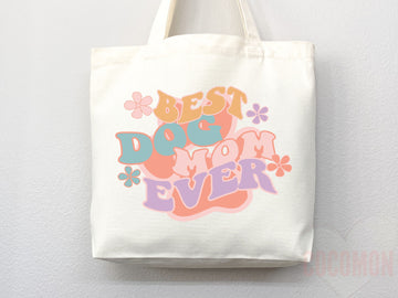 Dog Mom Tote Bag Gift For Dog Mom Animal Lover Tote Shopper Dog Lover Bag New Dog Mom Gift for Her Puppy Mom Tote Shopper Women's Tote Bag