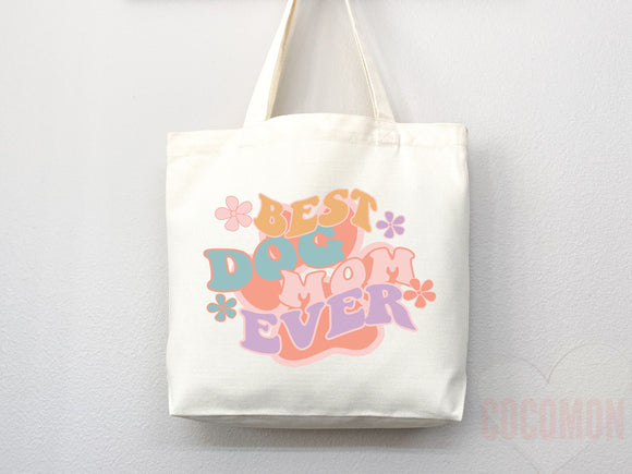 Dog Mom Tote Bag Gift For Dog Mom Animal Lover Tote Shopper Dog Lover Bag New Dog Mom Gift for Her Puppy Mom Tote Shopper Women's Tote Bag
