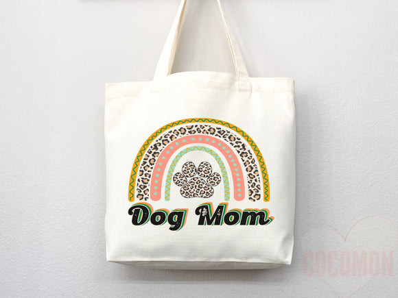 Dog Mom Tote Bag Gift For Dog Mom Animal Lover Tote Shopper Dog Lover Bag New Dog Mom Gift for Her Puppy Mom Tote Shopper Women's Tote Bag