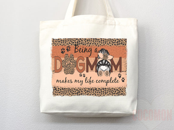 Dog Mom Tote Bag Gift For Dog Mom Animal Lover Tote Shopper Dog Lover Bag New Dog Mom Gift for Her Puppy Mom Tote Shopper Women's Tote Bag