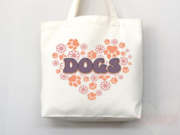 Dog Mom Tote Bag Gift For Dog Mom Animal Lover Tote Shopper Dog Lover Bag New Dog Mom Gift for Her Puppy Mom Tote Shopper Women's Tote Bag