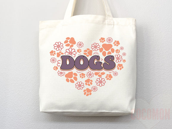 Dog Mom Tote Bag Gift For Dog Mom Animal Lover Tote Shopper Dog Lover Bag New Dog Mom Gift for Her Puppy Mom Tote Shopper Women's Tote Bag