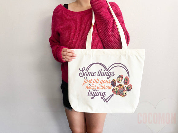 Dog Mom Tote Bag Gift For Dog Mom Animal Lover Tote Shopper Dog Lover Bag New Dog Mom Gift for Her Puppy Mom Tote Shopper Women's Tote Bag