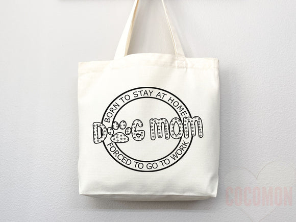 Dog Mom Tote Bag Gift For Dog Mom Animal Lover Tote Shopper Dog Lover Bag New Dog Mom Gift for Her Puppy Mom Tote Shopper Women's Tote Bag