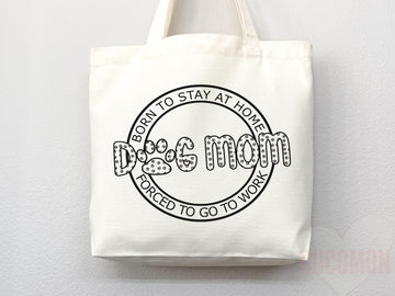 Dog Mom Tote Bag Gift For Dog Mom Animal Lover Tote Shopper Dog Lover Bag New Dog Mom Gift for Her Puppy Mom Tote Shopper Women's Tote Bag