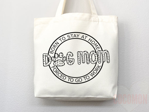 Dog Mom Tote Bag Gift For Dog Mom Animal Lover Tote Shopper Dog Lover Bag New Dog Mom Gift for Her Puppy Mom Tote Shopper Women's Tote Bag