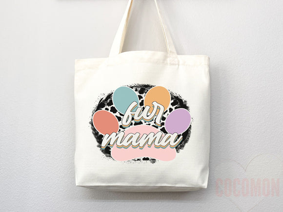 Dog Mom Tote Bag Gift For Dog Mom Animal Lover Tote Shopper Dog Lover Bag New Dog Mom Gift for Her Puppy Mom Tote Shopper Women's Tote Bag